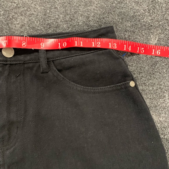 Missguided denim mini skirt black size 4 - Picture 3 of 8